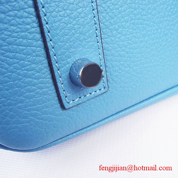 Hermes Birkin 40cm Togo Bag Light Blue 6099